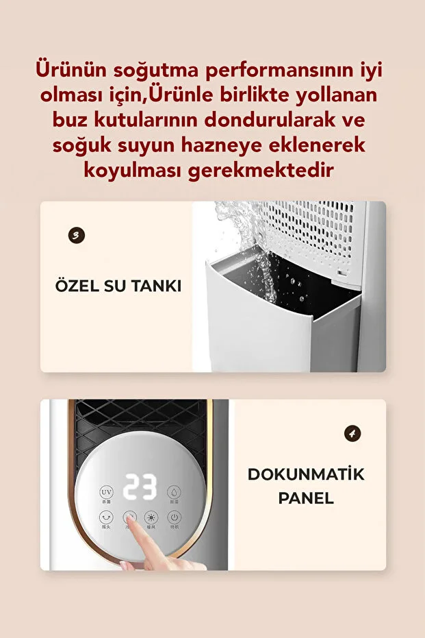 ROBO Uzaktan Kumandalı Hava Isıtıcı Soğutucu Nemlendirici UV Sterilizasyon Ünite 4'ü 1 Arada